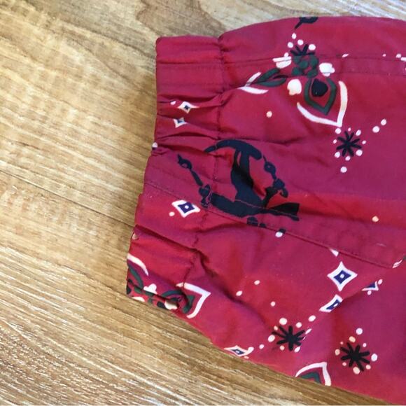 L.L. Bean Kids Vintage Hooded Ski Jacket Red Bandana Pocket Size 10-12 - Picture 6 of 13